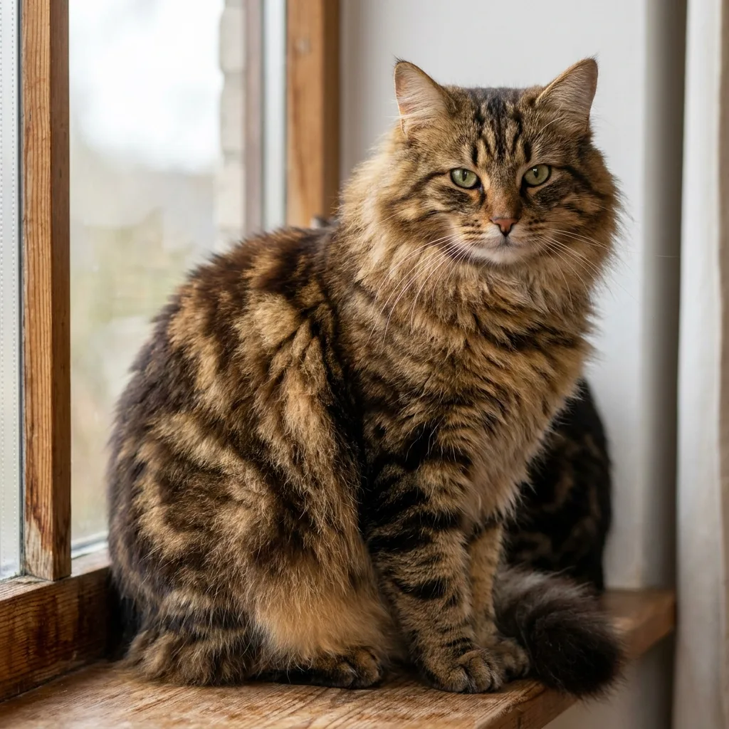 ตัวอย่างสีขน — Brown Tabby