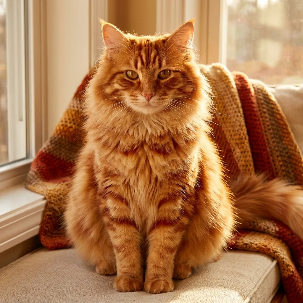 ตัวอย่างสีขน — Orange Tabby